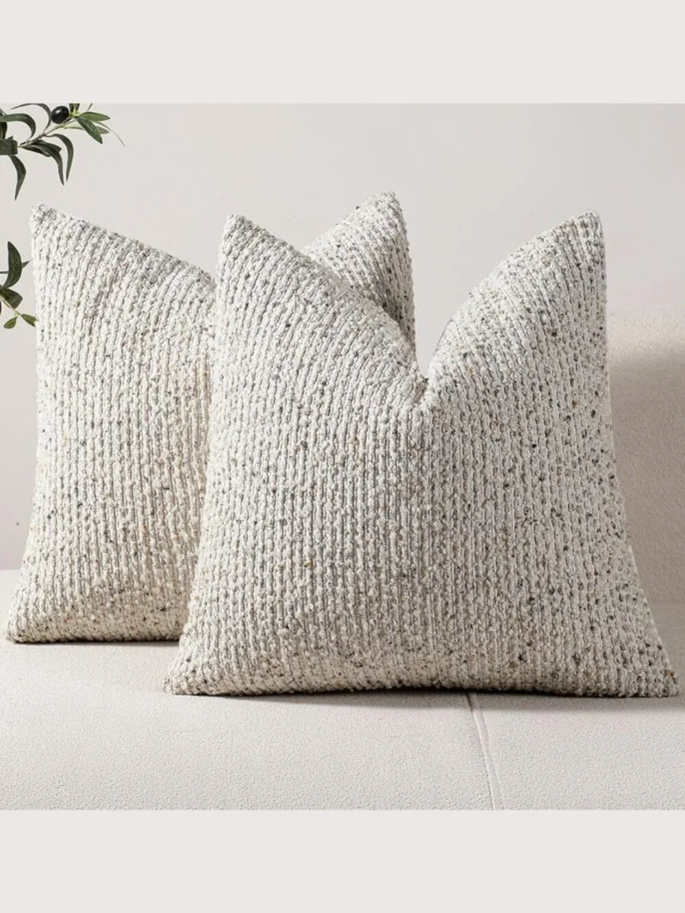 DEZENE | Boucle Pillow Covers - Set of 4